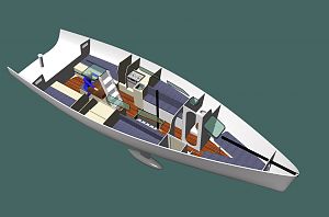 36-footer interior