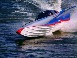 Air is thinner than water.  Ground effect.