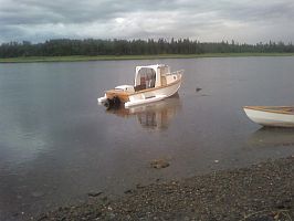 a little boat i saw at the beach