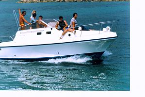 7,50 metres 140 hp duoprop volvo 34 noeuds