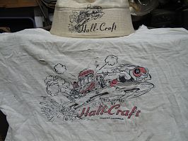 HallCraft t-shirt and hat