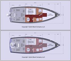North Westerner 2510 Plan view, typical floor plans