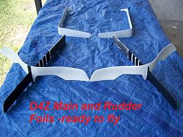 D4Z(AC 4.8RC) Main and Rudder Foils Ready to Fly