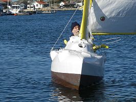 Sven Yrvind Arend 5.4 mt boat plan has been scaled to 4.9 mt X 0.94 mt