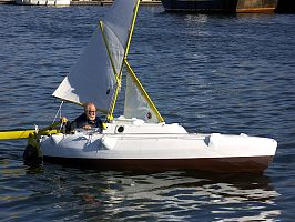Sven Yrvind Arend 5.4 mt boat plan has been scaled to 4.9 mt X 0.94 mt