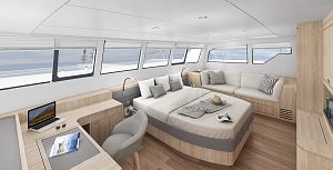 55' expedition motorsailer catamaran