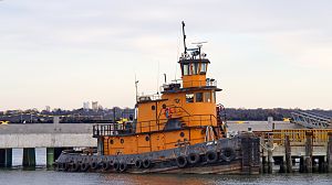 Tug "Judy M" at URI's Bay Canmpus.