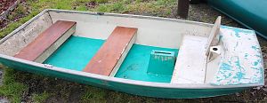 Aluminum sailing dinghy