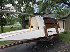 Shark Catmaran Fiberglass Hulls and Decks 1