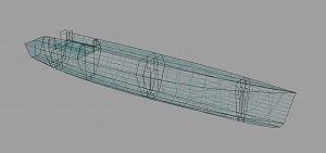 Minimalistic fast open deck cruiser.
