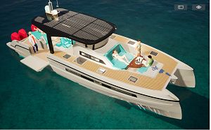 14m  FOIL ASSISTED SPORT  CATAMARAN