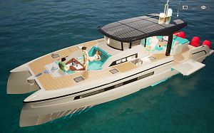 14m  FOIL ASSISTED SPORT  CATAMARAN