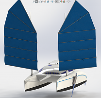 Junk rigged cat