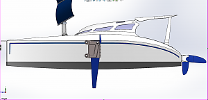 Junk rigged cat