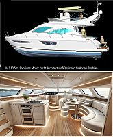 X43 13.5m  Flybridge Motor Yacht Architecture&Designed by Andrei Rochian