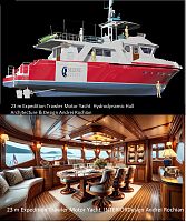 23 m Expedition Trawler Motor Yacht  Hydrodynamic Hull  Architecture & Design Andrei Rochian