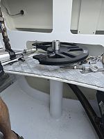 Rudder tube engine bay