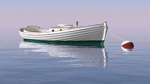 On the mooring.