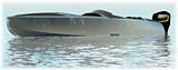 A single stepped monohull bulit in modern materials and lines from the late twenties.